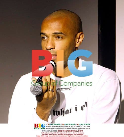 Thierry Henry at REEBOK press conference