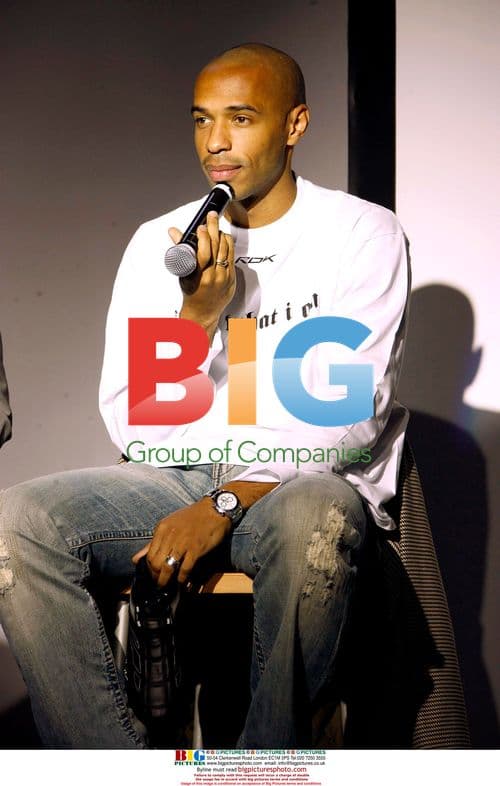 Thierry Henry at REEBOK Press Conference