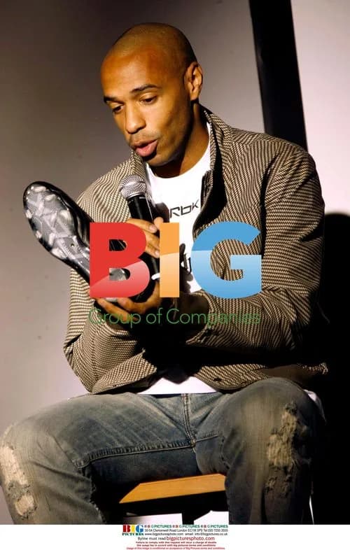 Thierry Henry at REEBOK press conference