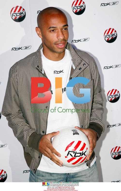 Thierry Henry at REEBOK press conference