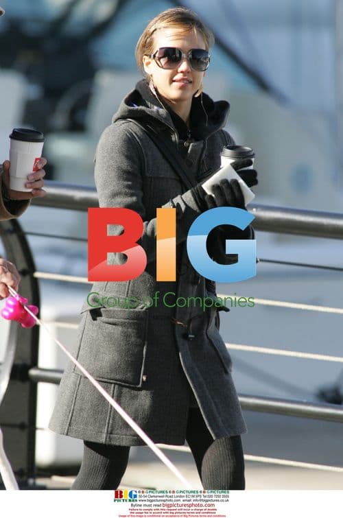 Jessica Alba and Cash Warren walk dog in Vancouver