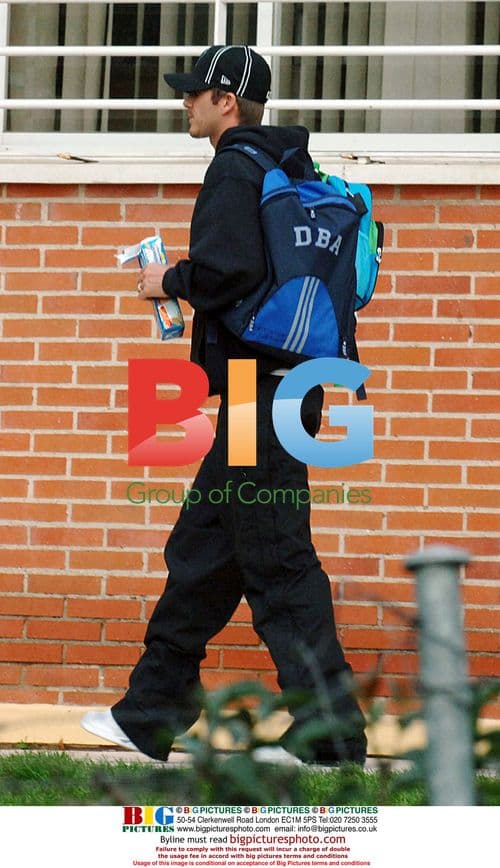 David Beckham picks up son Brooklyn from school