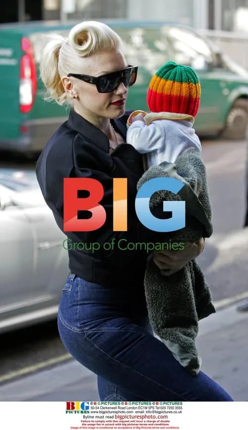 Singer Gwen Stefani with son Kingston in London