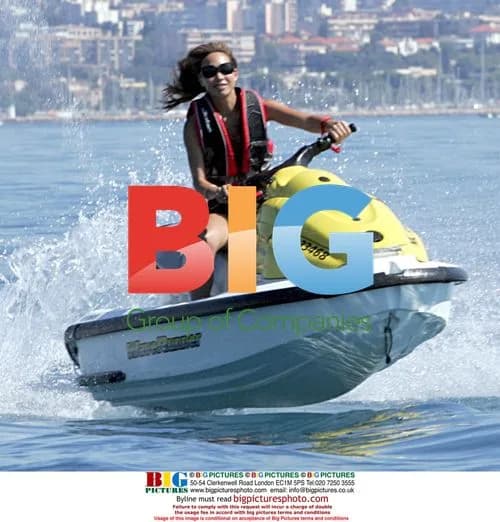 Myleene Klass on jetski