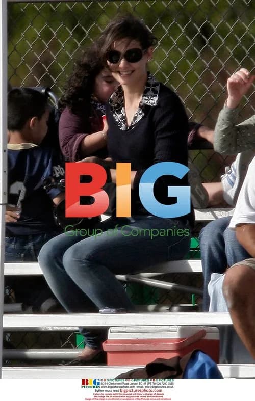 Tom Cruise and Katie Holmes at Son's Football Game