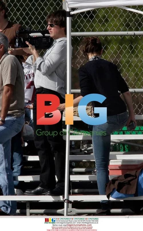 Tom Cruise and Katie Holmes Watch Son's Football Game