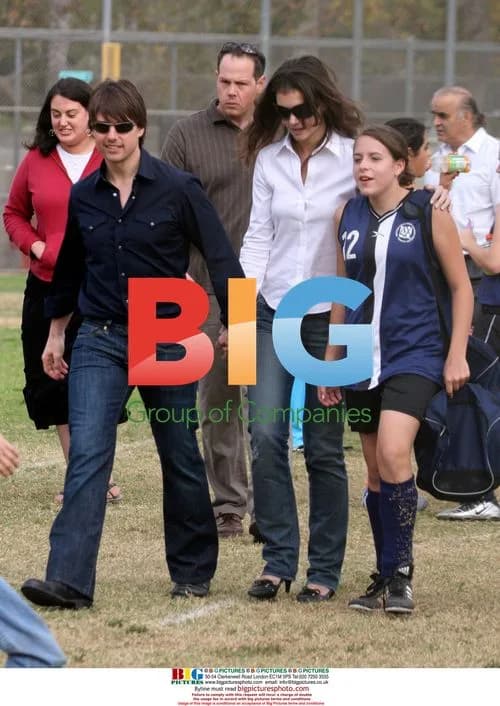 Tom Cruise and Katie Holmes at daughter's soccer match