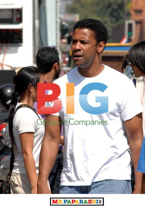 Denzel Washington on set of 'American Gangster'