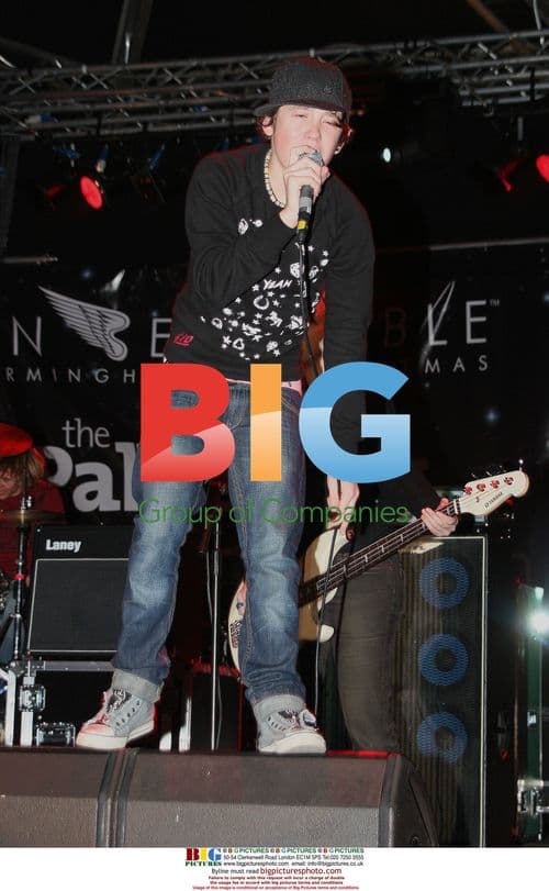 Lil Chris Performs at Birmingham Christmas Lights