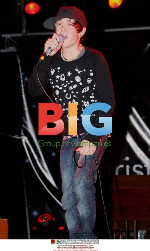 Lil Chris performs at Birmingham Christmas Lights