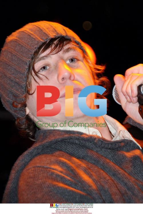 Danny from McFly performs at Christmas Lights Switch-On