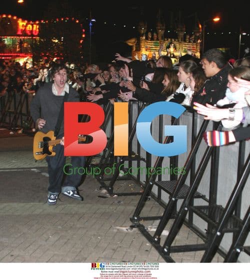 Danny from McFly performs at Birmingham Christmas Lights