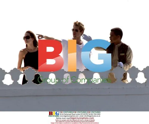 Brad Pitt and Angelina Jolie at Taj Lake Palace