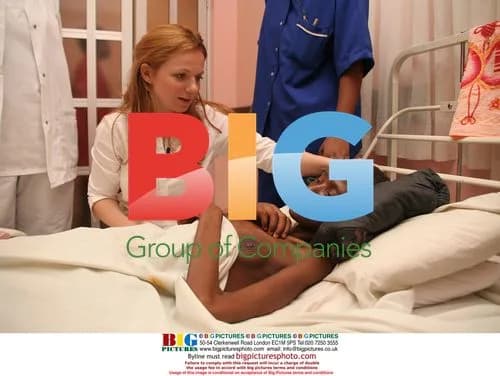 Geri Halliwell Visits Zambia Hospital