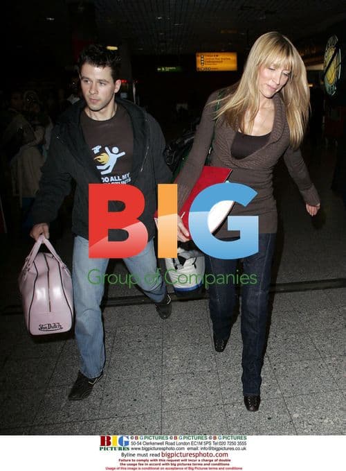 Heather Mills Arriving at Heathrow