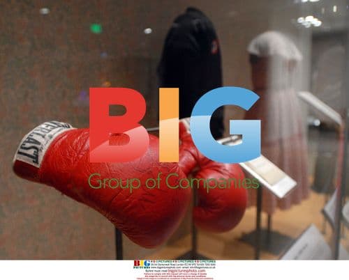 Mohammed Ali's Boxing Gloves Exhibit