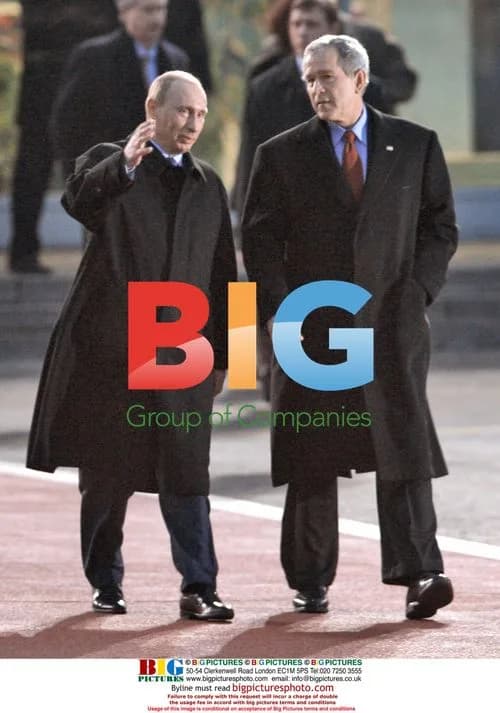 Bush and Putin at Vnukovo Airport, Moscow