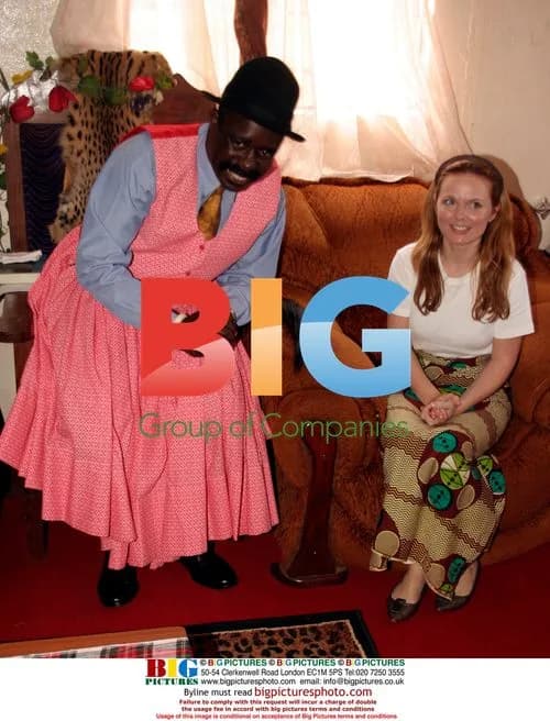 Geri Halliwell at Mumena Palace in Zambia