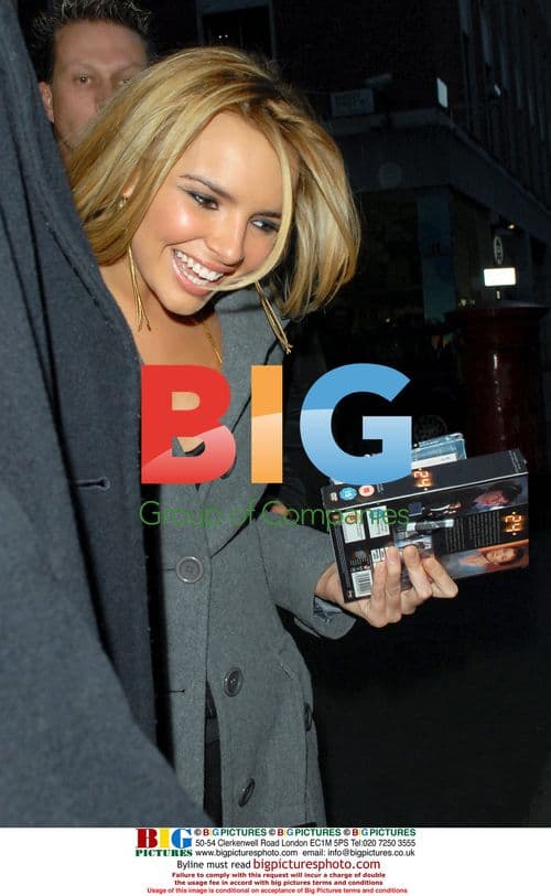 Nadine Coyle of Girls Aloud leaving HMV