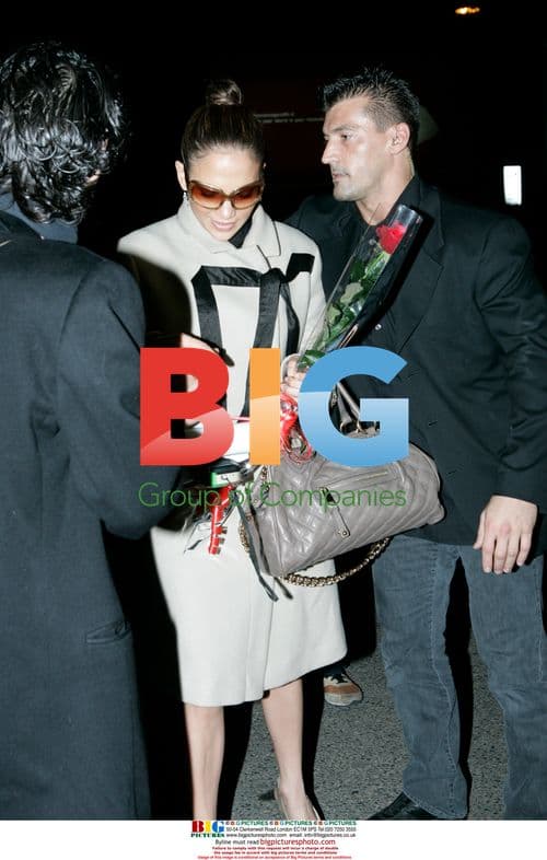 J-Lo and Marc Anthony at Rome Airport