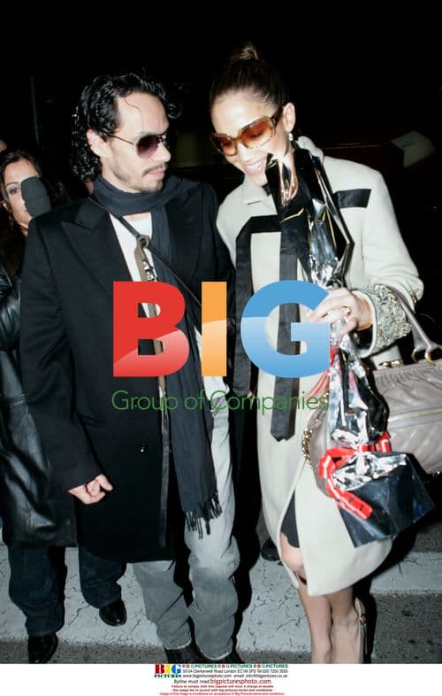 J-Lo and Marc Anthony at Rome Airport