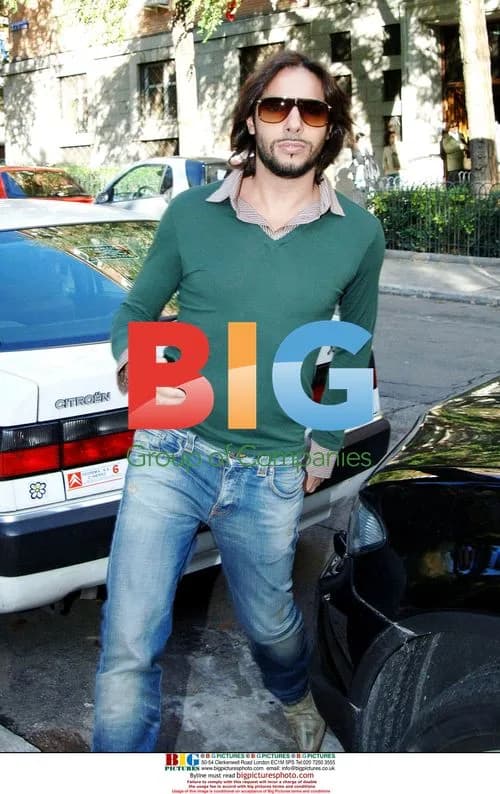 Spanish dancer Joaquin Cortes and girlfriend Marisa Jara visit his ill father