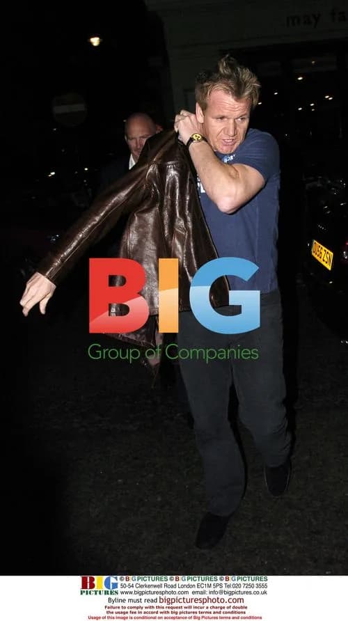 Gordon Ramsay leaving Nobu Berkeley in London