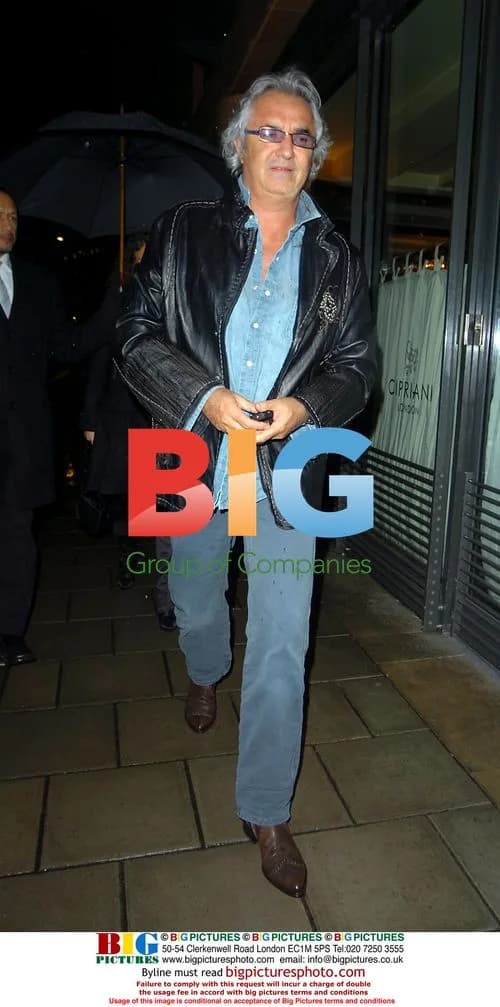 Renault F1 Boss Flavio Briatore at Cipriani Restaurant