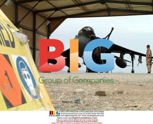 RAF Harrier Jet in Afghanistan