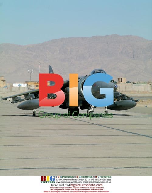 RAF Harrier Jet in Afghanistan