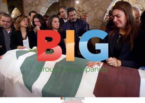 Mourning for Assasinated Lebanese Minister