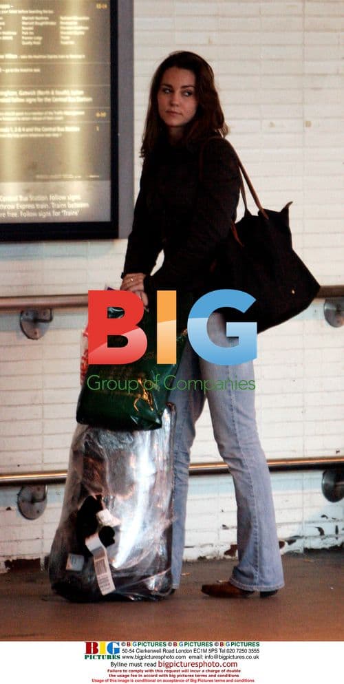 Kate Middleton at Heathrow Airport