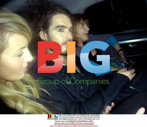 Russell Brand leaving Little Britain gala