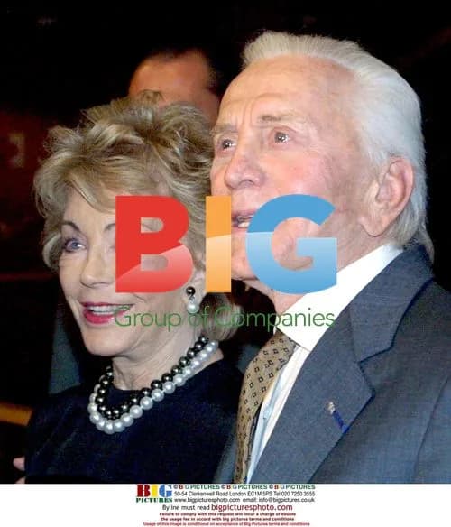 Kirk Douglas and Wife Accept Award in Berlin