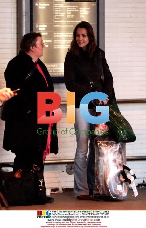 Kate Middleton at Heathrow Airport