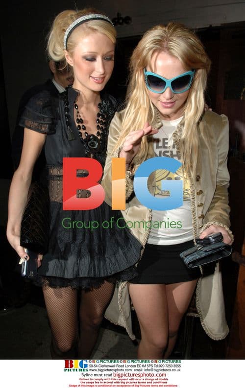Britney Spears and Paris Hilton at Hyde Nightclub