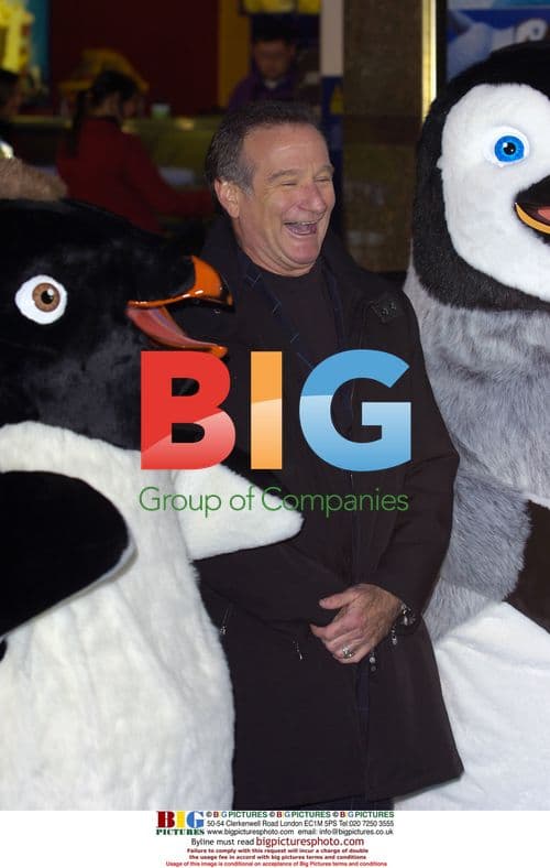 Robin Williams at Happy Feet Premiere