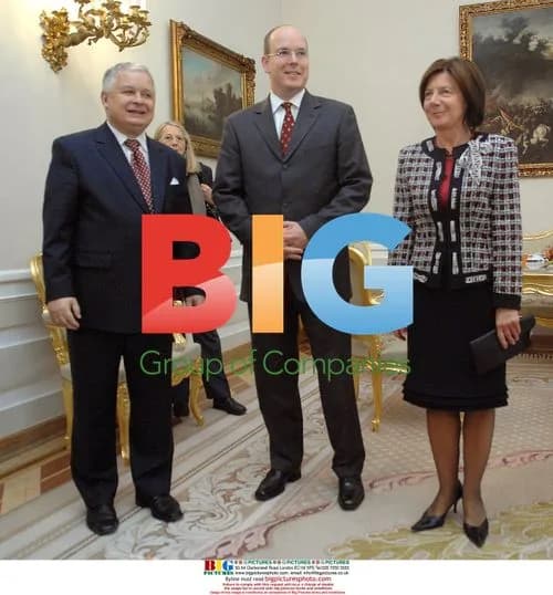 Prince Albert II meets Polish president