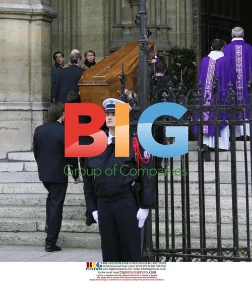 Funeral of French actor Philippe Noiret