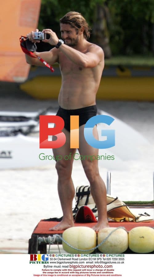 Bixente Lizarazu on holiday in Mauritius