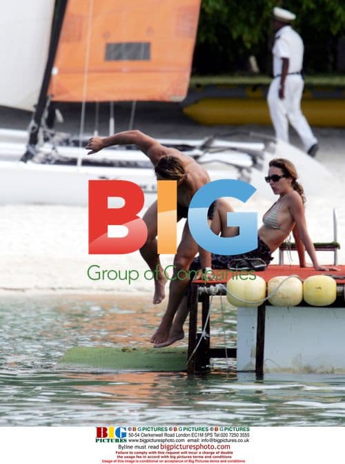 Bixente Lizarazu on holiday in Mauritius