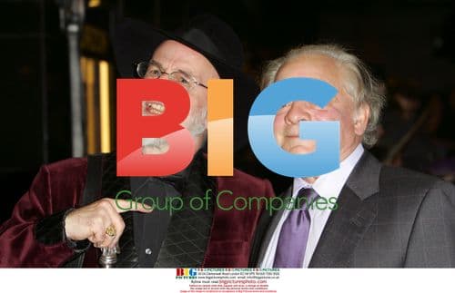 Terry Pratchett and Sir David Jason at "Hogfather" Premiere