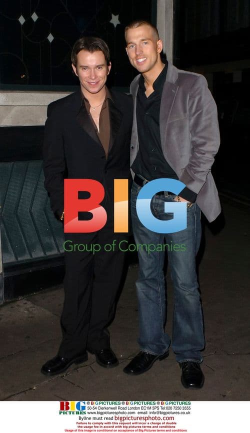 Boyzone's Steven Gately and Andy Cowles at Ivy restaurant