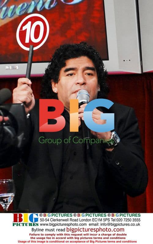 Diego Maradona working in Argentina TV