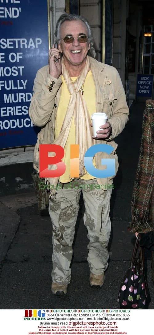 Peter Stringfellow out in central London