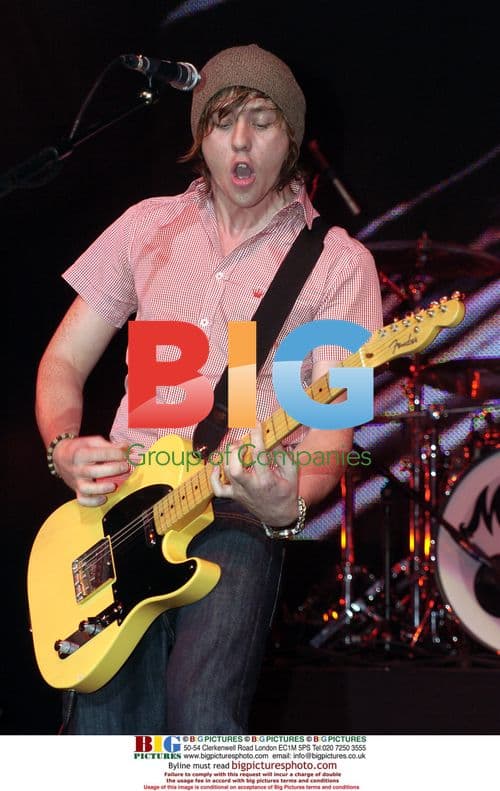 Danny from McFly performing at AOL Music Live!