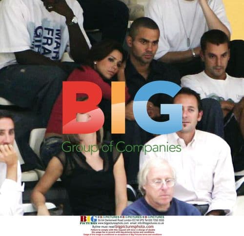 Eva Longoria and Tony Parker at Basketball Game