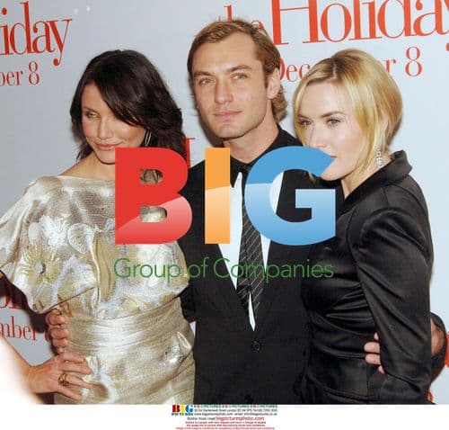 Diaz, Law, Winslet at "The Holiday" premiere