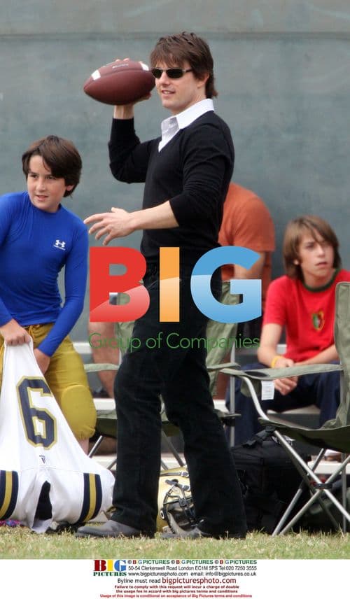 Tom Cruise Supports Daughter at Soccer Match