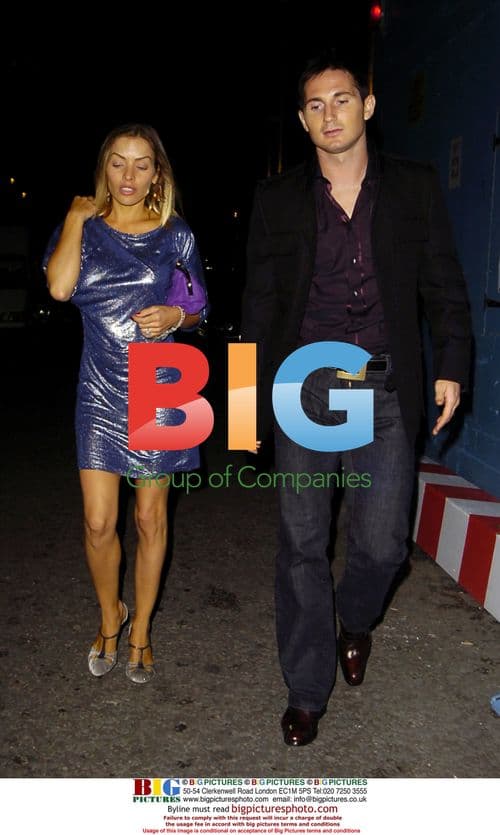 Frank Lampard and Elen Rives at Mint leaf restaurant